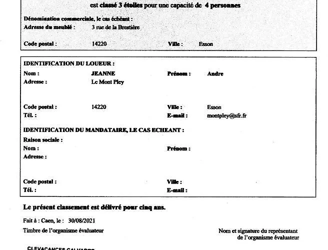 Apartman Le Repos Des Crins Noirs Esson